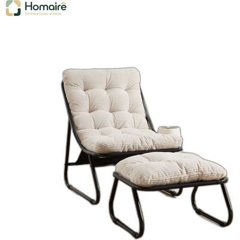 Stahl Rattan Sitzbank mit Rückenlehne Weiß 120 x 40 x 45 cm HOMAIRE (1/5)