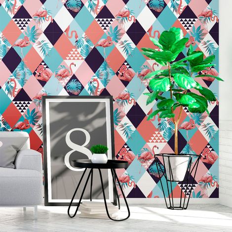 Sticker effet papier peint - MALAISIA - 30x30cm (1/5)