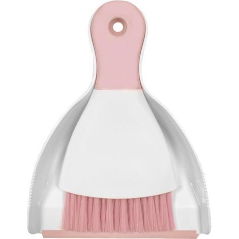 BelleRise - Mini-Besen- und Kehrschaufel-Set, kleine Kehrschaufel und Bürste für Küchentisch, Sofa oder Haustiergebrauch (rosa) (1/5)