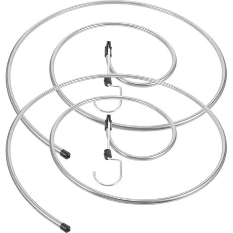 à linge spiralé en acier inoxydable 2 pièces pour grandes (1/5)