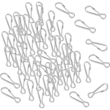 100 Mousqueton en Acier Hamac Crochet Pince (1/5)