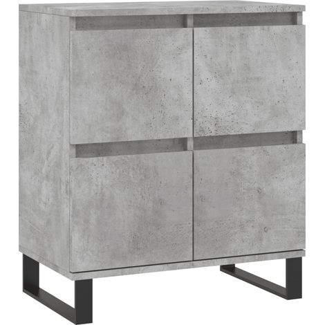 Credenza buffet cassettiera mobile contenitore organizer cucina soggiorno soggiorno 60 x 35 x 70 cm derivati del legno grigio 020031973