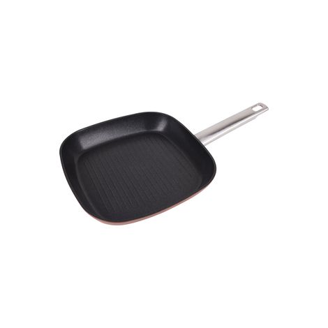 SARTEN ASADOR CUADRADA 24X4.0CM ALUMINIO FORJADO IND AGROS