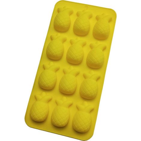 Ananas-Eiswürfelform – Flexible Silikon-Backform – Zum Einfrieren und Backen – 1 Stück (1/5)