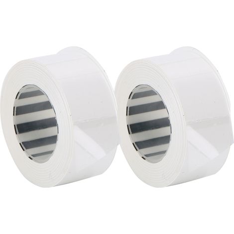 Lot de 2 rubans d'étiquettes thermiques pour étiqueteuse KINGJIM/TEPRA LR5C (EQT15W) (1/5)