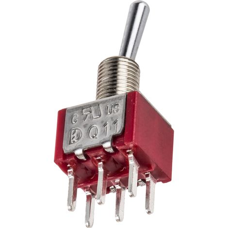 Interrupteur à levier RS PRO, On-On, 2RT, 5 A @ 250 V c.a. ( Prix pour 1 ) (1/2)