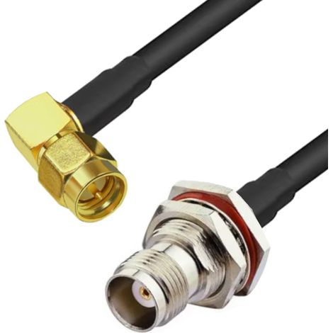 Cavo SMA con connettore RA / presa TNC BH RG223U 50 cm