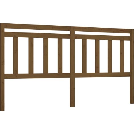 Maison Exclusive - Kopfteil Honigbraun 186x4x100 cm Massivholz Ki