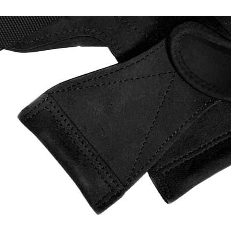 Gants d'haltérophilie avec support de poignet pour hommes et femmes, protection intégrale de la paume pour l'entraînement et les tractions, noirs (1/5)