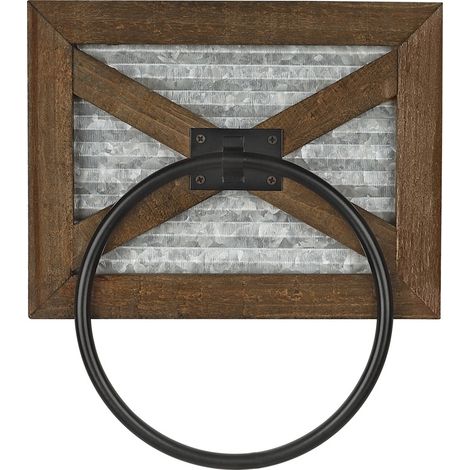 Handtuchhalter rund - rustikales Design (1/5)