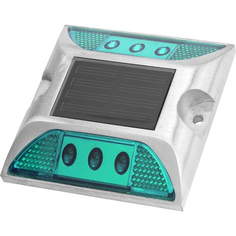 LED-Solar-Bodenmarkierungsleuchten, wasserdicht, für den Außenbereich, Einfahrt, Straße, Autobahn, grün (1/5)