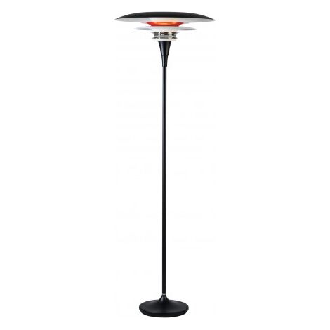 Belid Diablo - Lampadaire à 1 lumière rouge, noir mat, E27 (1/5)