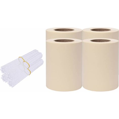 vidaXL Recinzione Frangivento 4 pz in PVC 35x0,19 m Crema