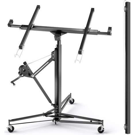 Wiltec Sollevatore pannelli cartongesso con prolunga, max 68kg, Carrello Alzapannelli Alzalastre (1/5)