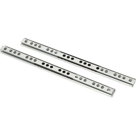 Lot de 2 glissières à billes de tiroir, 215 mm/17 mm, à sortie partielle, coulissantes (1/4)