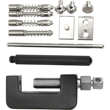 Ensemble de 12 outils universels pour chaîne de moto, avec boîte de rangement, pour quad et moto tout-terrain. (1/5)