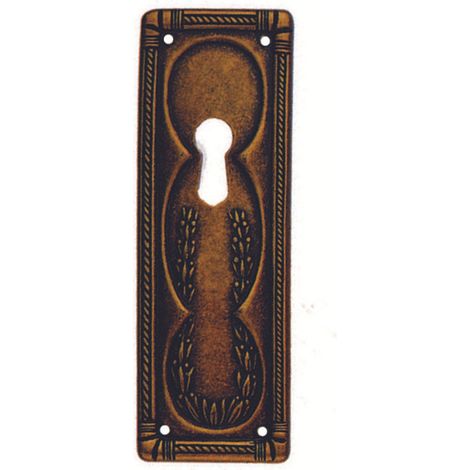 Bocchette per mobili rettang. verticali mod.30705 in zama anticata - mm.33x97h.