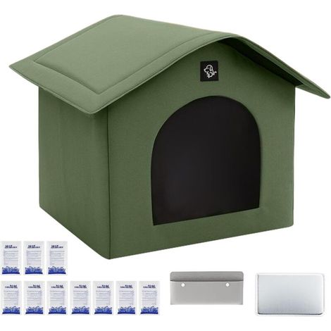 Maison Rafraîchissante pour Chat d'Été en Extérieur Chenil pour Chiot,Abri (1/4)