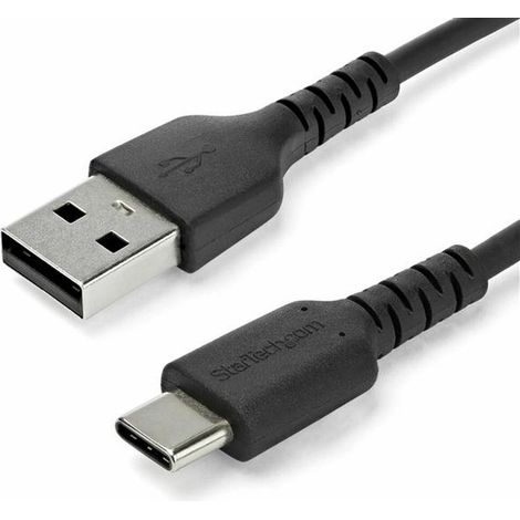 CABLE 1M USB-A A USB-C NEGRO (1/2)