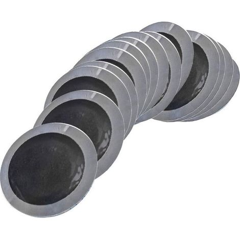 Paquete de 150 parches redondos de caucho natural de 42 mm para reparar neumáticos de motocicletas y automóviles.