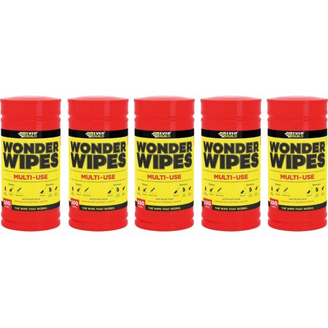 Everbuild Wonder Wipes - 500 Multi-Use Cleaning Wipes Tub (1/2)