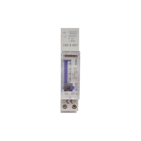 Theben – Horloge journalière programmable 1 contact NO – 96 segments – Réserve de marche 3 jours – Alimentation 230V – Capacité 16A