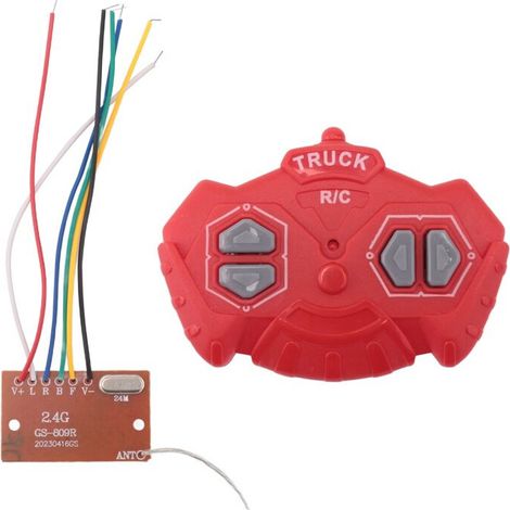 Modulo di controllo remoto RC a 4 canali 2.4G, trasmettitore, ricevitore, circuito stampato, accessori