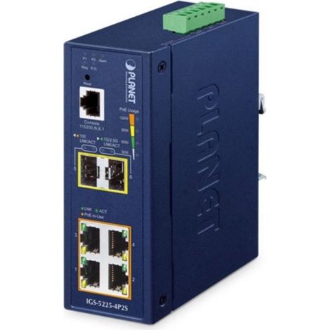 PLANET IGS-5225-4P2S Conmutador L2+ Gigabit Ethernet gestionado con soporte PoE (1/2)