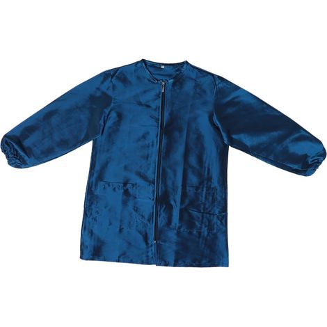 Salopette Esthéticienne Avec Manches Longues Tablier Imperméable Pour Salon De Spa Vêtements De Teinture Capillaire Bleu Marine (1/5)
