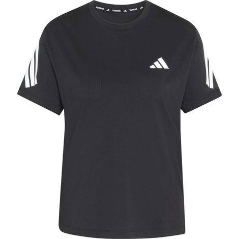 T-shirt de running Adidas ADI365 pour femme, noir, référence JZ5114, taille M (1/5)