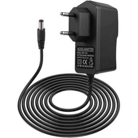 Universelles 12V 1A Netzteil, 100-240V 50/60Hz Wechselstromanschluss, 5,5x2,1mm DC-Anschluss, Ladegerät kompatibel mit Routern, Kameras, LEDs, Mini-Ventilatoren, TV-Boxen und elektronischen Geräten (1/5)