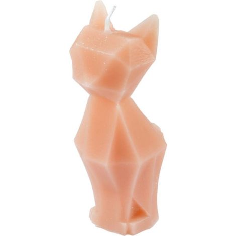 Bougie Déco Chat "Arty" 13cm Blush
