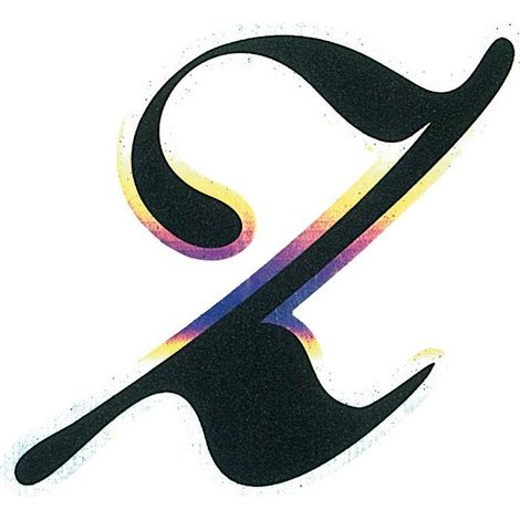 Adesivo Monogramma Lettera Z, Nero Metallescente (1/2)