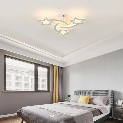 Plafonnier LED 30W design étoilé – lumière réglable 3000K à 6500K – usage intérieur chambre (1/5)