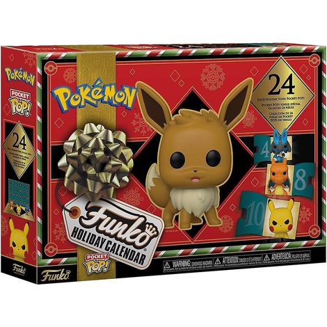 Calendrier festif : Pokémon, 24 Pocket Pop Figurines en vinyle romano.
