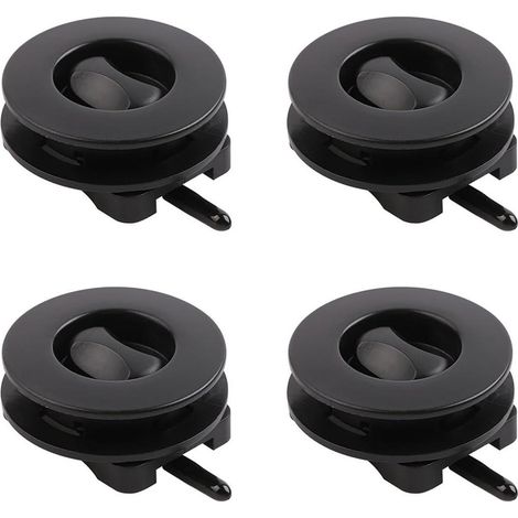 Attaches universelles pour tapis de voiture - Lot de 4 attaches antidérapantes noires (1/5)