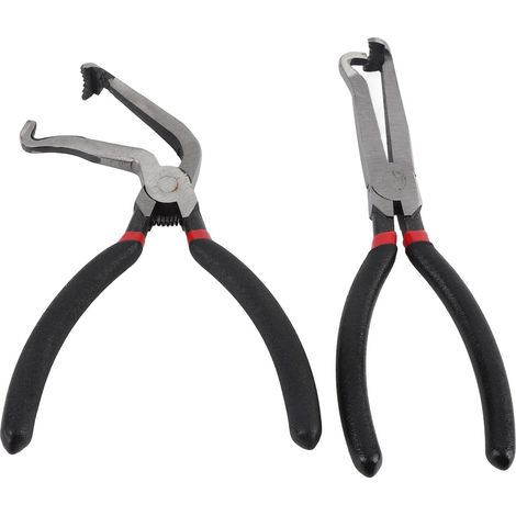 Pince à déclipser connecteurs électriques, lot de 2, outil ligne automobile, 1 droite et 1 coudée à 60° (1/5)