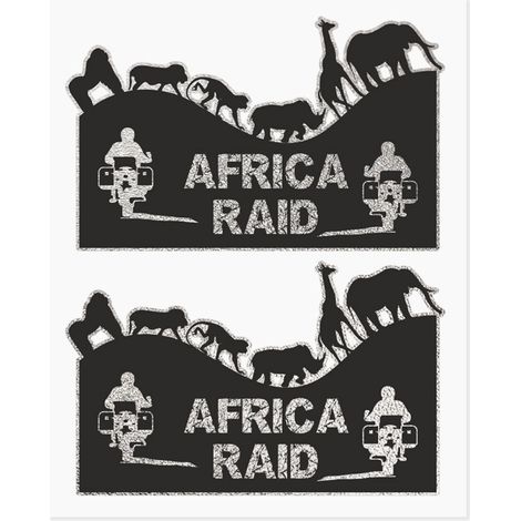 Adesivi Adventure Stickers per Bauletti Moto Africa Raid