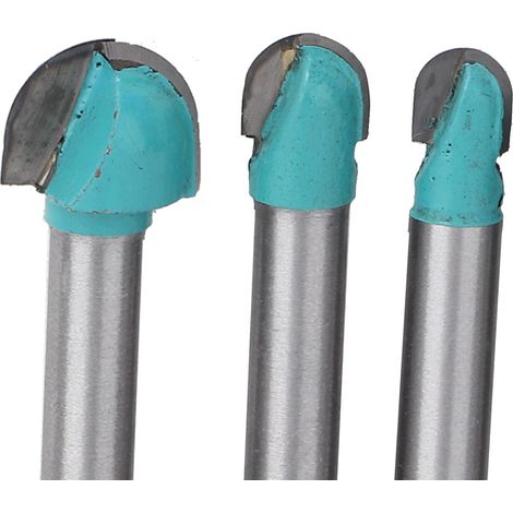Lot de 4 mèches de fraisage bois tige ronde 6 mm menuiserie fraise core box (1/5)