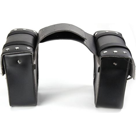 Sacoches de selle en cuir PU pour moto, sacoches à outils pour selle, pochettes gauche et droite (1/2)