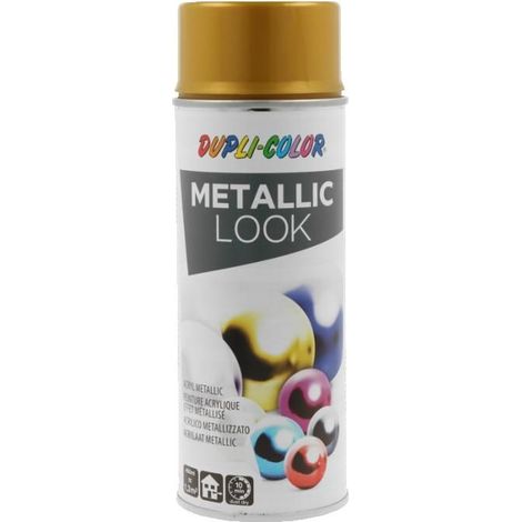 Bombe de peinture - Effet métallisé - Or - Tous supports - Dupli-color - 400ml