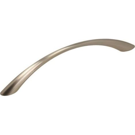 Poignée - 128 mm - Finition Nickel Brossé - Pour Meubles Cuisine Salon Bureau - Lot de 1