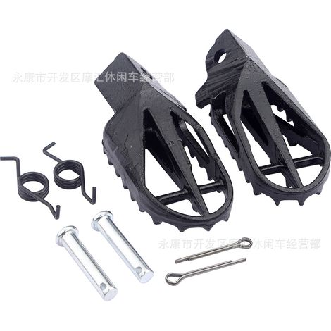 Suitable for Honda Kawasaki Yamaha off-road motorcycles. Cast iron foot pedals and front footrests, 50-160cc. (1/4)