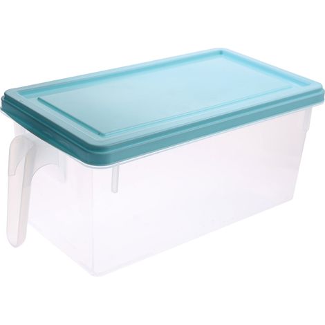 Boîte De Rangement Réfrigérateur - Boîte De Tri Rectangulaire Pour Légumes Et Fruits - Transparente En Plastique - 29,5 x 12,5 x 15 cm - 1 Pièce (1/5)