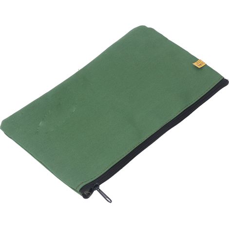 Sac à outils portable multifonctionnel en toile vert armée, robuste et portable, pour clé, tournevis et clou (13 x 7,5 pouces). (1/5)
