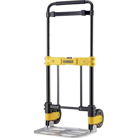 Dewalt – Diable pliable réglable en hauteur – Charge max 190 kg – Roues résistantes aux crevaisons 6,9" – Pour chantiers de construction