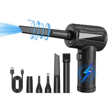 Souffleur à air comprimé 51 000 tr/min pour la maison et la voiture, aspirateur sans fil, dépoussiéreur électrique pour clavier d'ordinateur (1/5)