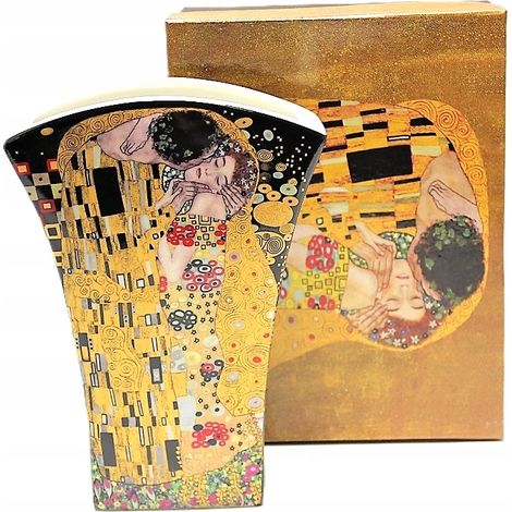 Vase en porcelaine dans un coffret cadeau, impressionnante collection Klimt Kiss (1/5)