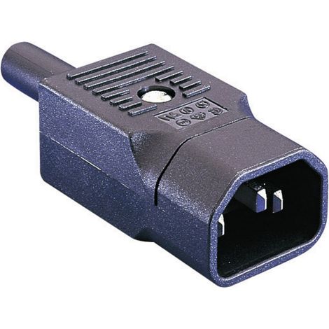 Bulgin PX0686 Kaltgeräte-Steckverbinder PX Stecker, gerade Gesamtpolzahl: 2 + PE 10 A Schwarz 1 St.