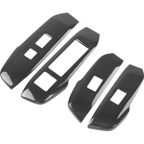 4Pcs Garniture Bouton Lève-Vitre Fibre Carbone Panneau Intérieur Compatible NX200 200t 300h 16-20 Conduite Droite (1/5)